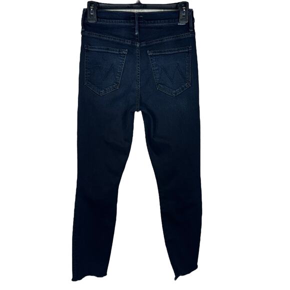 Mother SZ 26 The Stunner Zip Two Step Fray Jeans Last Call Stretch Mid-Rise Blue - Picture 4 of 13